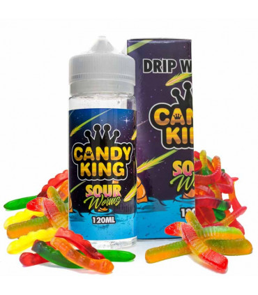 Gummy Worms Candy King Sour Worms On Ice E Liquid Vape Juice Shortfill  100ml On Ice Vape Juice Australia