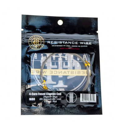 HILO 4-CORE FUSED CLAPTON COIL NI80 28GA - THUNDERHEAD