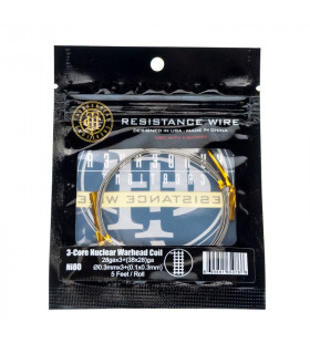 HILO 3-CORE FUSED CLAPTON COIL NI80 26GA - THUNDERHEAD