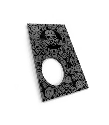 PUERTA ASGAR 18650 FULL ENGRAVED NEGRO OPACO MM