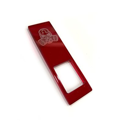 PUERTA CUPRA 18650 FULL ENGRAVED ROJO