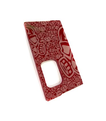 PUERTA GOLIATH 18650 FULL ENGRAVED ROJO DARK MM