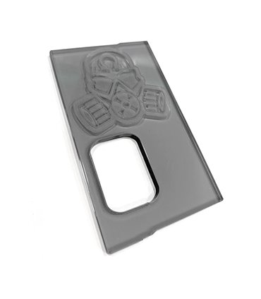 PUERTA GOLIATH 21700 FULL ENGRAVED GRIS CLEAR MASK