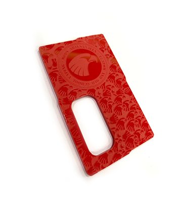 PUERTA RAPTOR 21700 FULL ENGRAVED ROJO OPACO