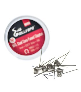 PREBUILT MTL DUAL CORE FUSED CLAPTON NI80 1.0/0.5 (10 UDS.) - HELLVAPE