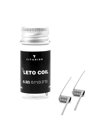 RESISTENCIAS LETO RTA SS316L 0.3OHM (2 UDS.) - TITANIDE