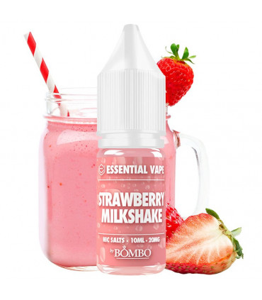 Strawberry Milkshake 10ml - Essential Vape Nic Salts by Bombo
