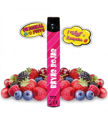 Wpuff 600 puffs desechable - Bayas Rojas
