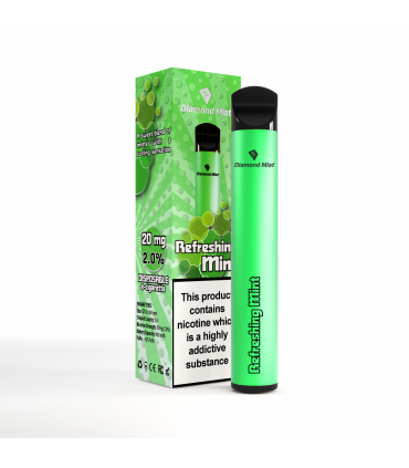 Pod desechable Refreshing Mint 20mg - Diamond Mist Bar