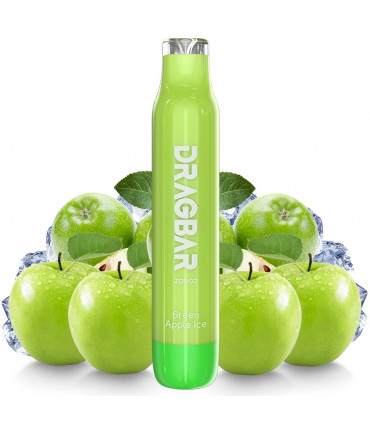 Pod desechable Dragbar Green Apple Ice 600 puffs - Zovoo
