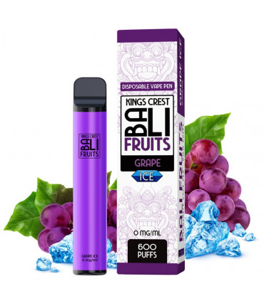 Pod desechable Grape Ice 600puffs - Bali Fruits by Kings Crest