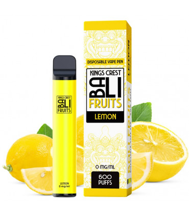 Pod desechable Lemon 600puffs - Bali Fruits by Kings Crest