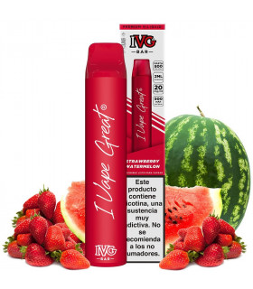 Pod desechable Strawberry Watermelon 800puffs - IVG Bar Plus