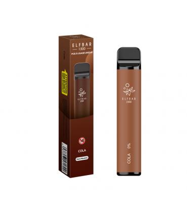 ELFBAR 1500 PUFF COLA 4,8ML 00MG - ELFBAR