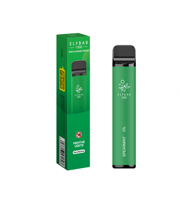 ELFBAR 1500 PUFF MENTA VERDE  4,8ML 00MG - ELFBAR