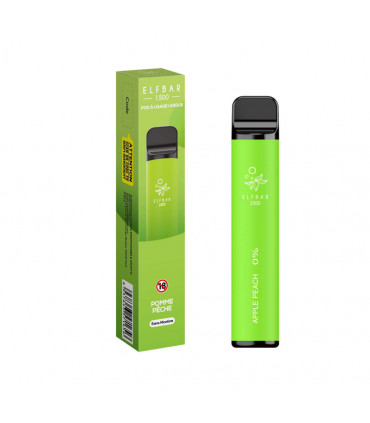 ELFBAR 1500 PUFF APPLE PEACH 4,8ML 00MG - ELFBAR