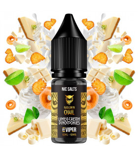 Lime Cream Dinocookies 10ml - Golden Owl Nic Salts by Viper