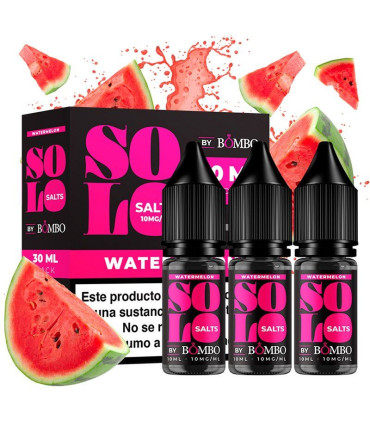 Watermelon 3x10ml - Solo Salts by Bombo