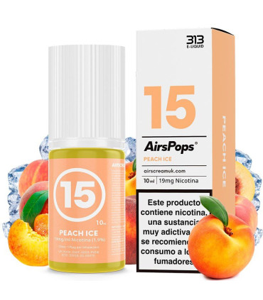 No.15 Peach Ice 10ml - 313 Nic Salts by Airscream