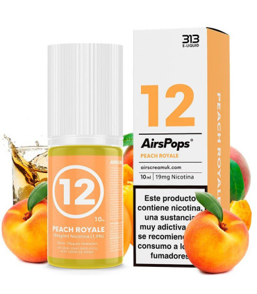 No.12 Peach Royale 10ml - 313 Nic Salts by Airscream