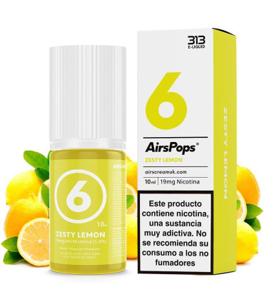 No.6 Zesty Lemon 10ml - 313 Nic Salrs by Airscream
