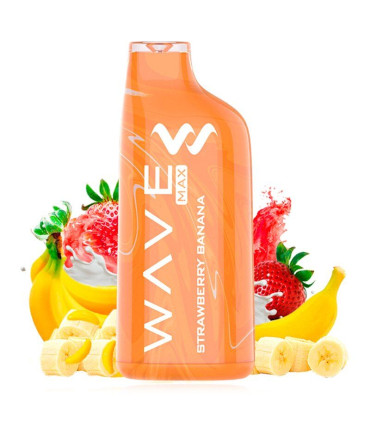 Pod desechable Strawberry Banana 8000puffs - Bud Vape Wave Max