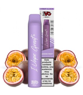 Pod desechable Passion Fruit 600puffs - IVG Bar Plus