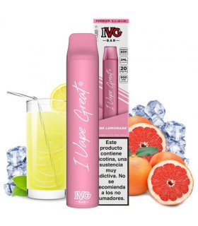 Pod desechable Pink Lemonade 600puffs - IVG Bar Plus