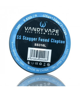 Stagger Fused Clapton SS316L Wire - Vandy Vape