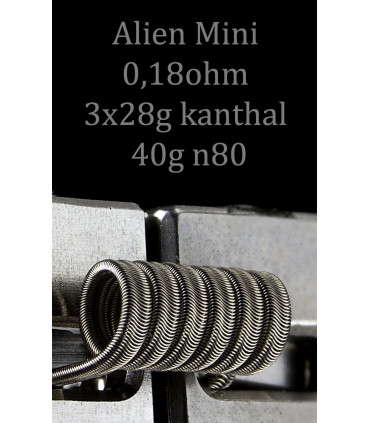 MINI ALIEN 3x28 y 40g by Rick Vapes Coils