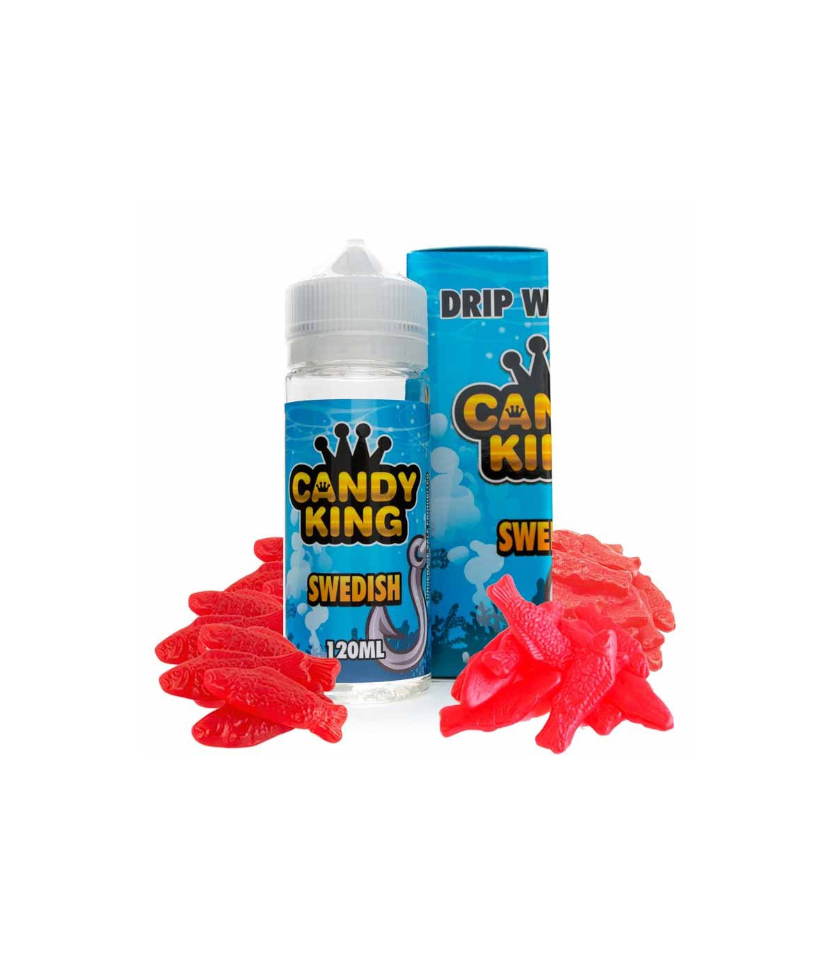 E Líquido gominola de pez rojo SWEDISH 100ML CANDY KING