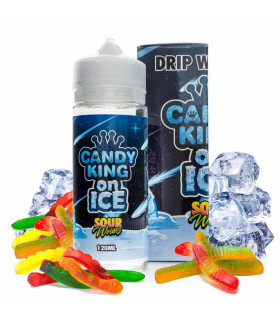 SOUR WORMS ON ICE 100ML - CANDY KING